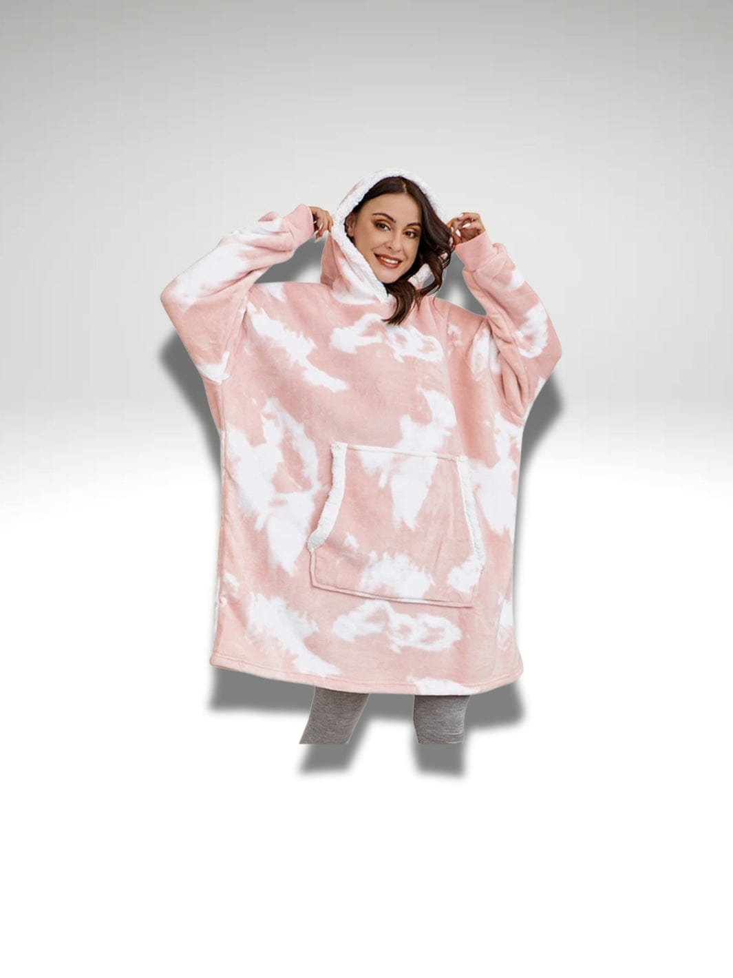 Sweat plaid femme Rose