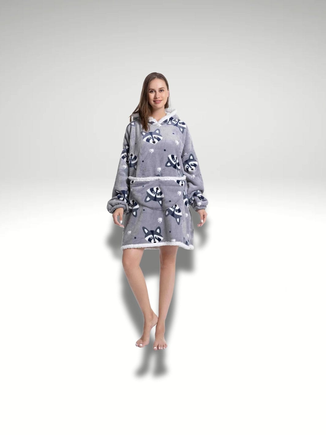 Sweat plaid gris | Raton laveur Raton laveur