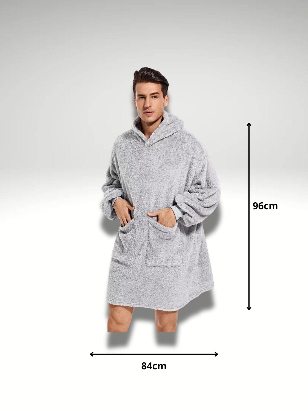 Sweat plaid homme grande taille Gris