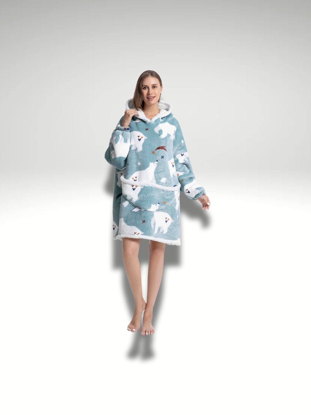 Sweat plaid l'incroyable | Ours polaire Ours polaire