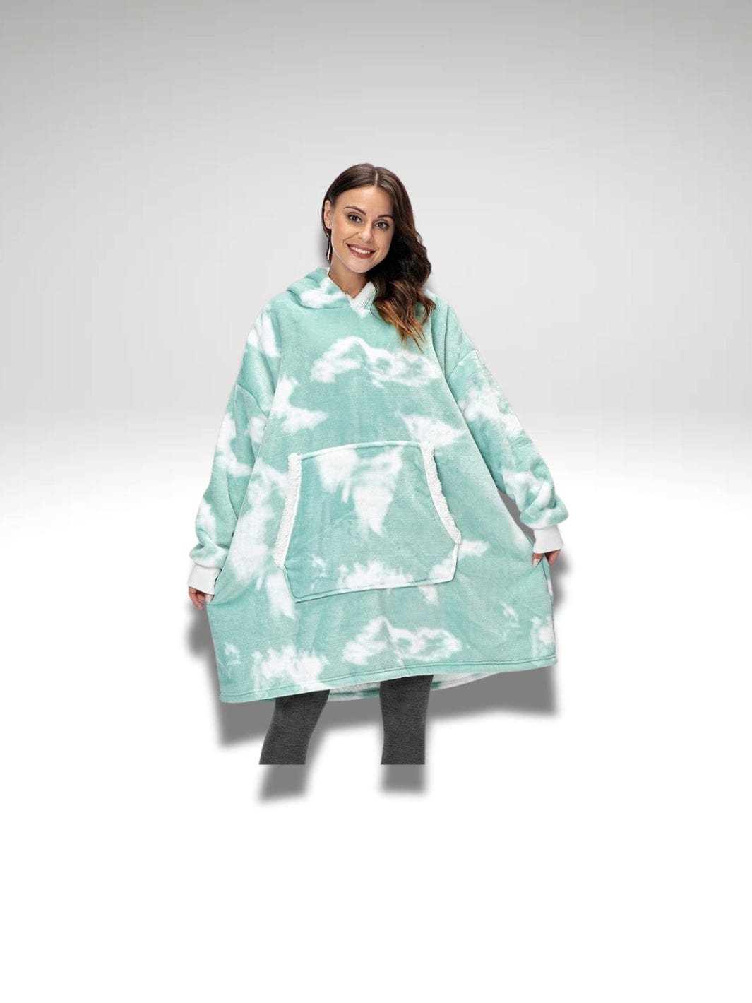 Sweat plaid panda | bleu Ciel Turquoise Ciel Turquoise