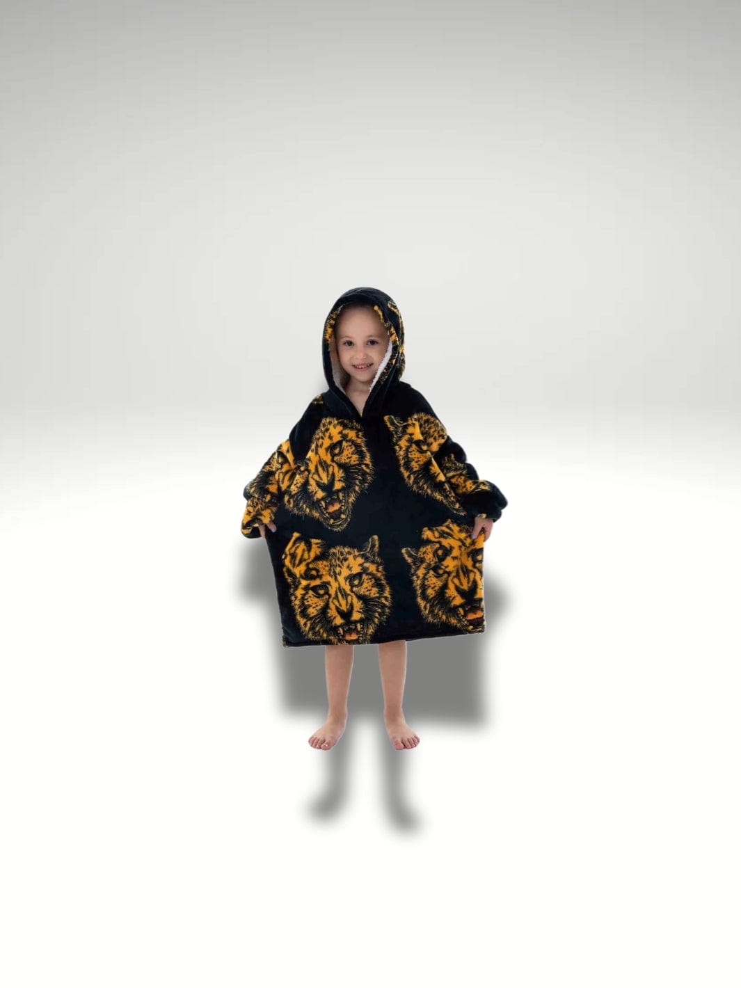 Sweat plaid polaire enfant | léopard Leopard / Bébé