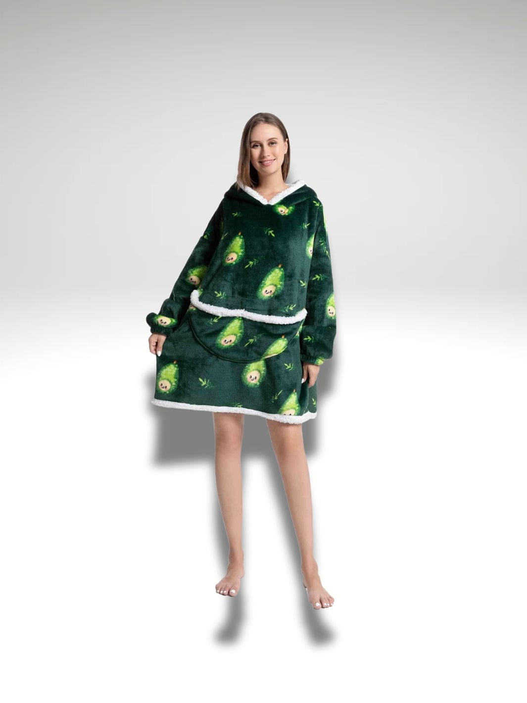 Sweat plaid vert Poire