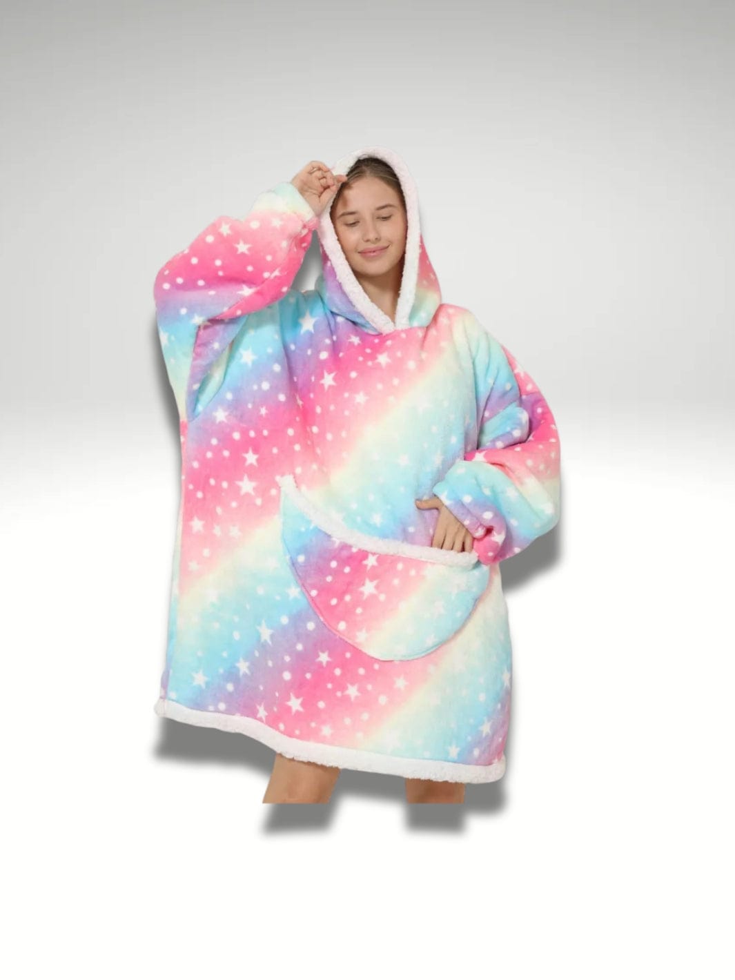 Sweat pyjama plaid Arc en ciel / Adulte