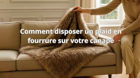 Comment disposer un plaid fourrure sur canapé ?