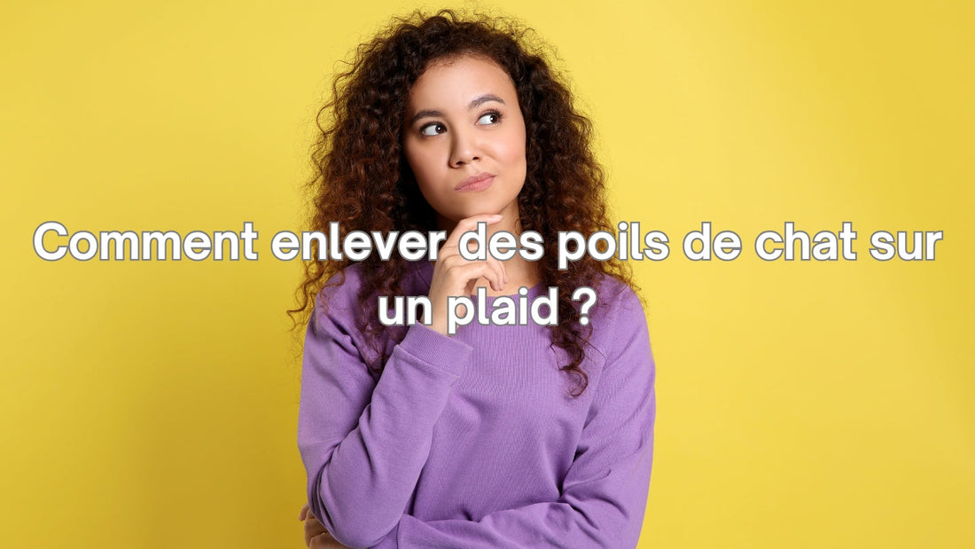 Comment enlever des poils de chat sur un plaid ?