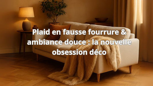 plaid en fausse fourrure