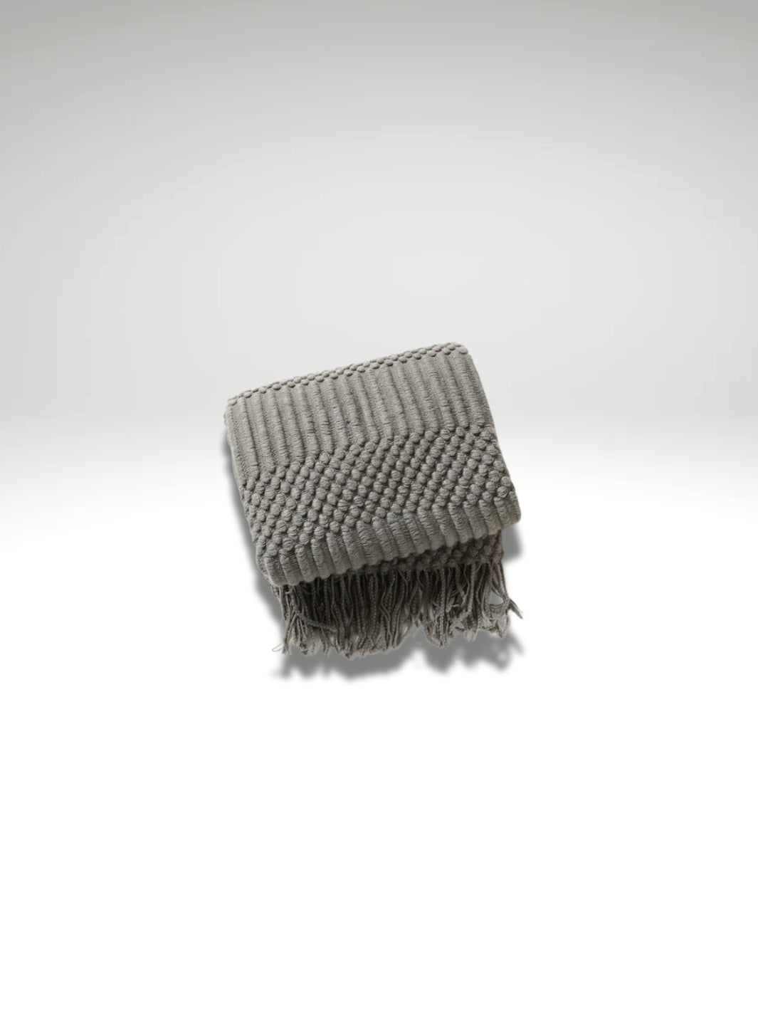 Plaid tricot fin gris DX