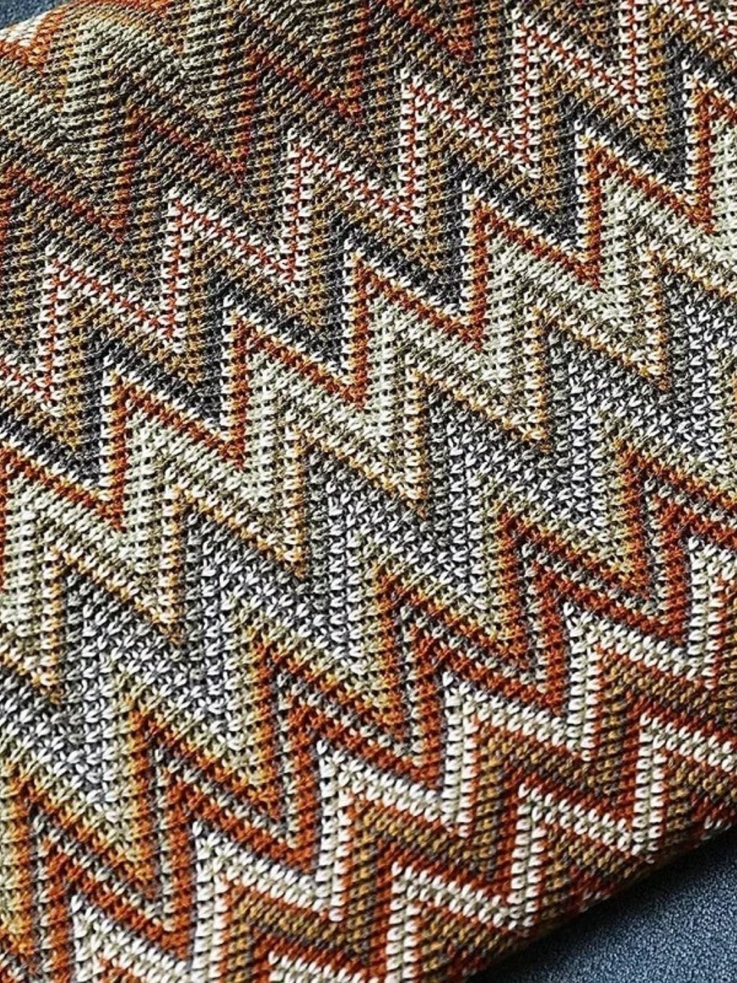 plaid façon tricot