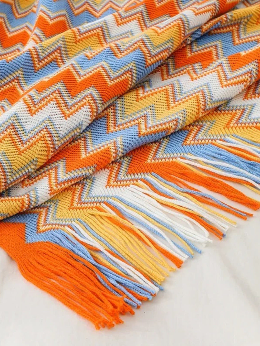 plaid façon tricot