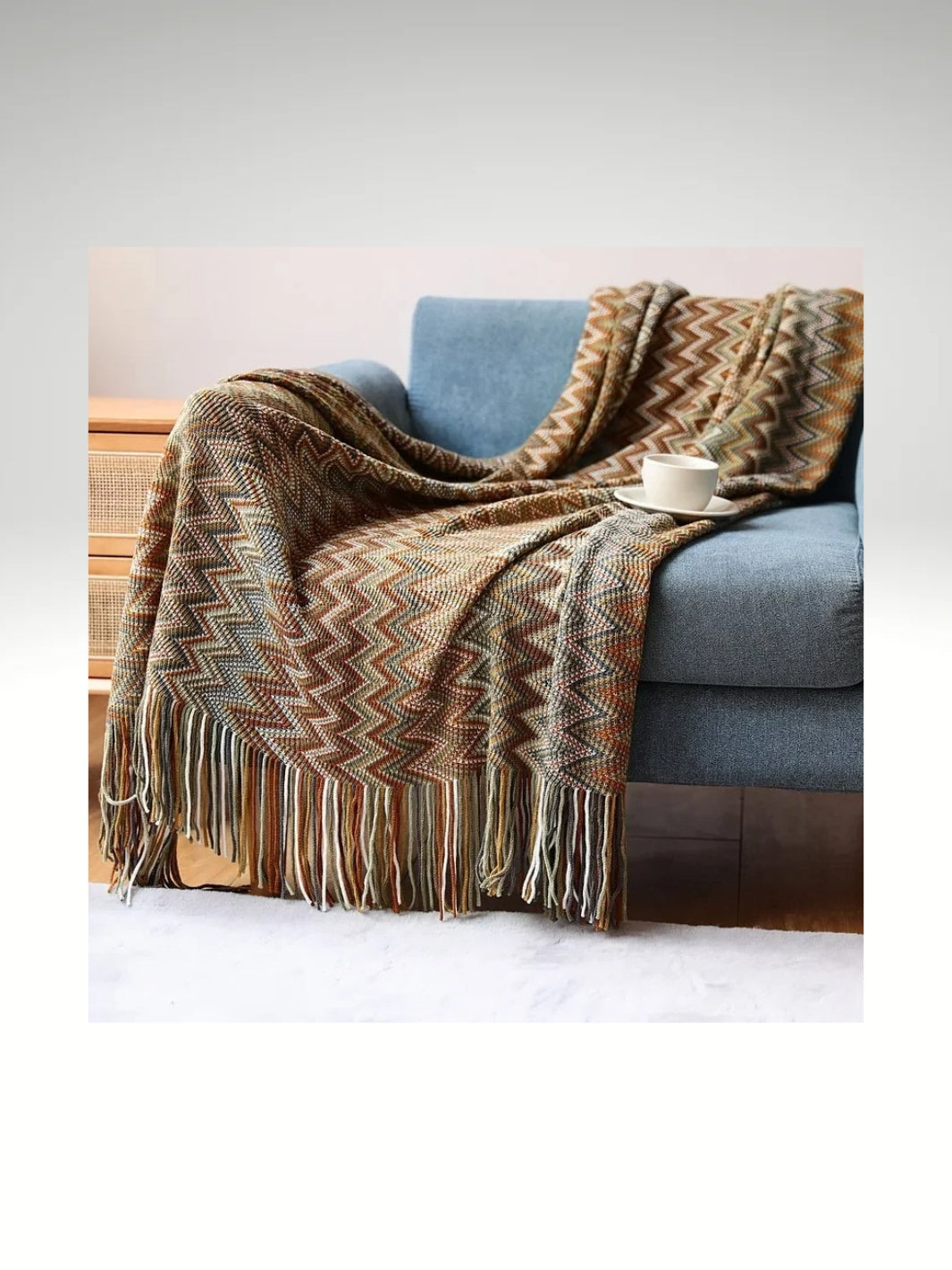 plaid façon tricot