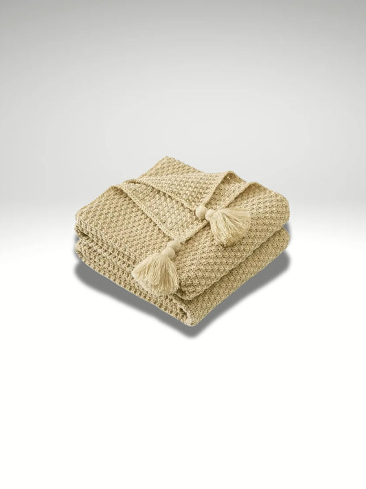 plaid en tricot pour déco