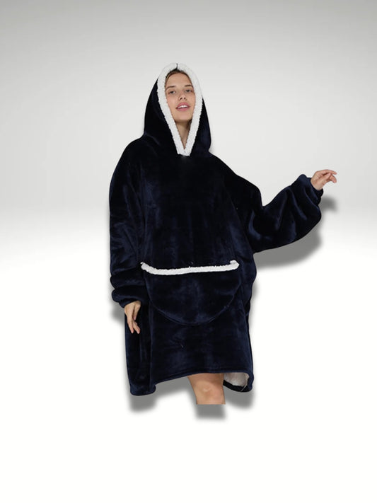 grand sweat polaire plaid