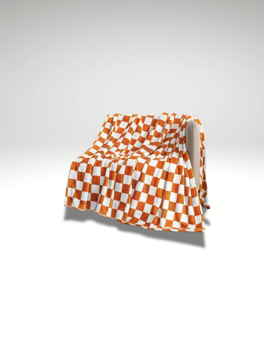 Plaid à carreaux Orange