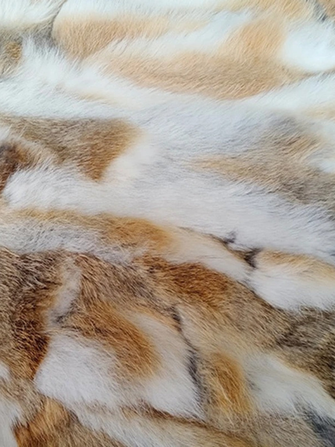 plaid fourrure beige