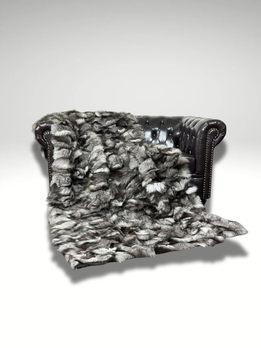 plaid canapé fourrure