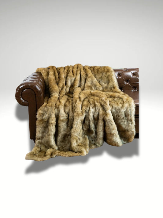 grand plaid pour canapé bobo chic jaune