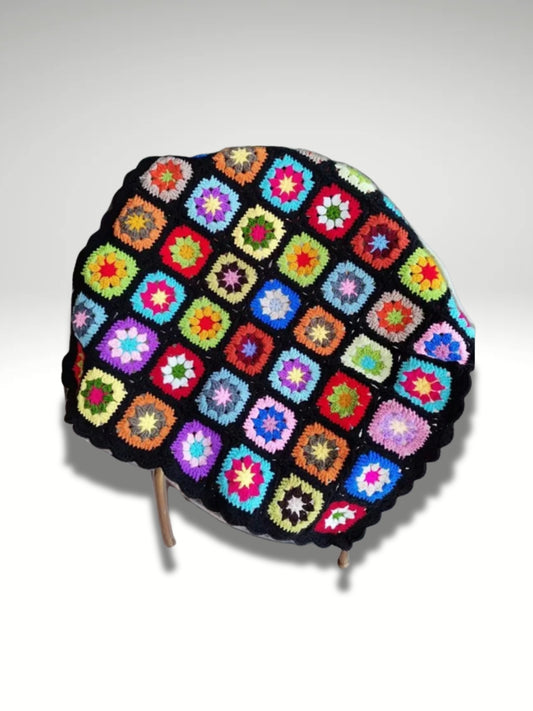 plaid crochet granny