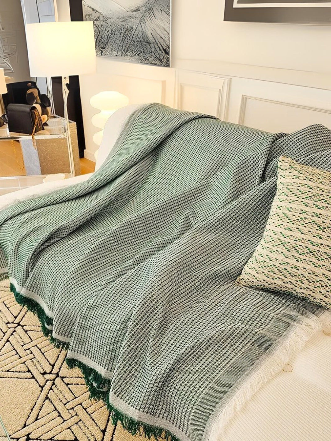 jeté de canapé scandinave