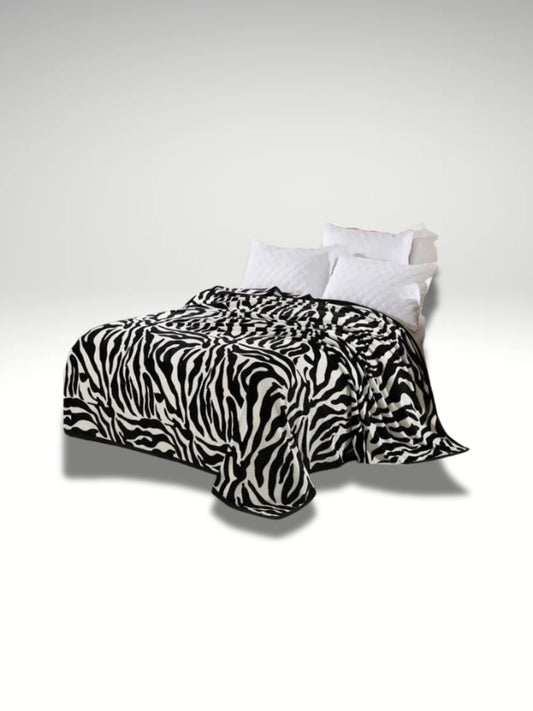 Couverture plaid zebre