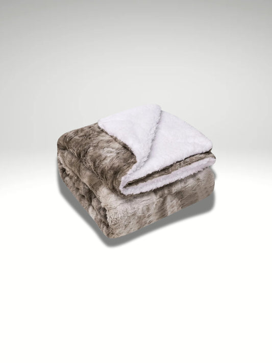 plaid cocooning ours polaire