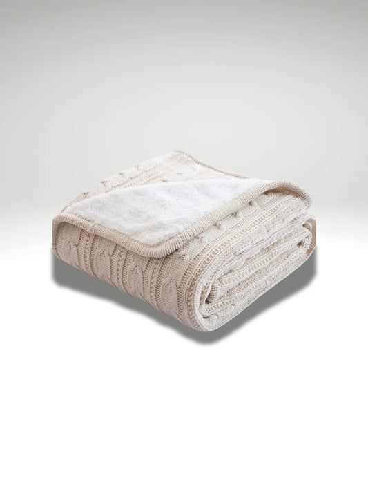 plaid gaze de coton beige