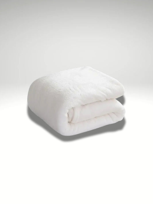 plaide polaire tendresse blanc