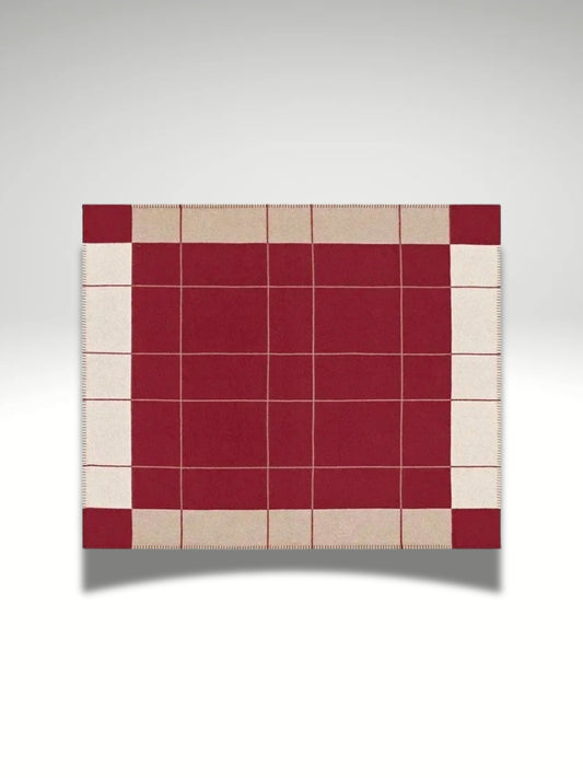 plaid rouge et blanc