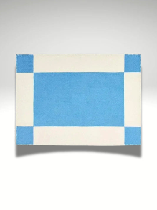 plaid couleur bleu ciel