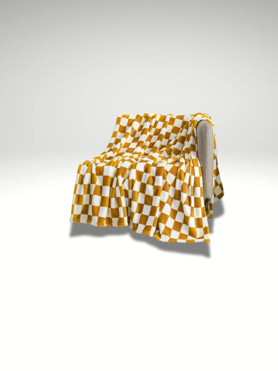 Plaid canapé déco Jaune