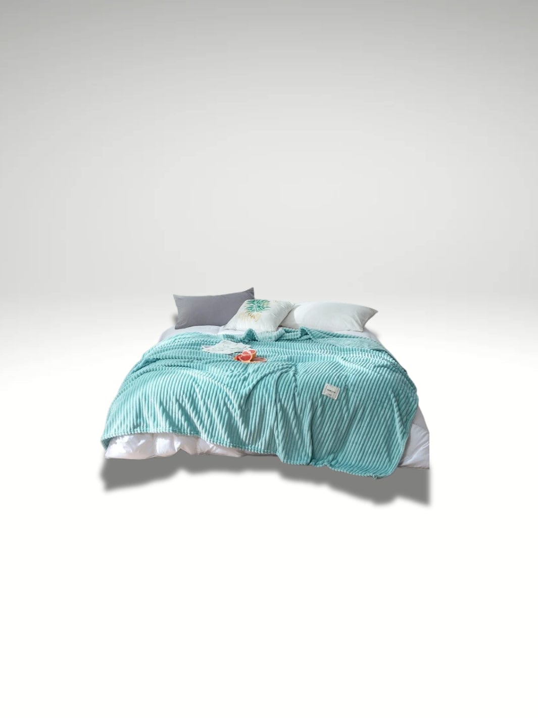 Couverture plaid originale Bleu turquoise / 120x200cm