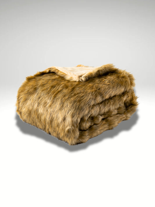 grand plaid imitation fourrure