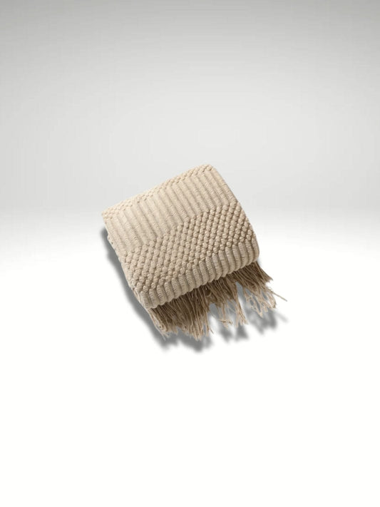 Jeté de canapé tricot | Beige DX Beige DX / 127x172cm