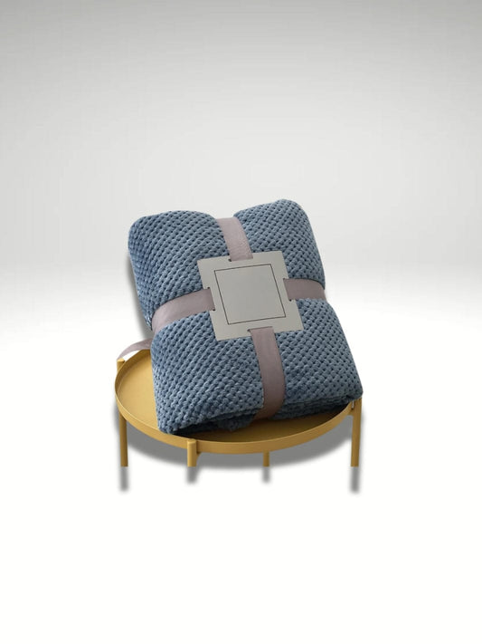 Petit plaid bébé Bleu / 70x100cm