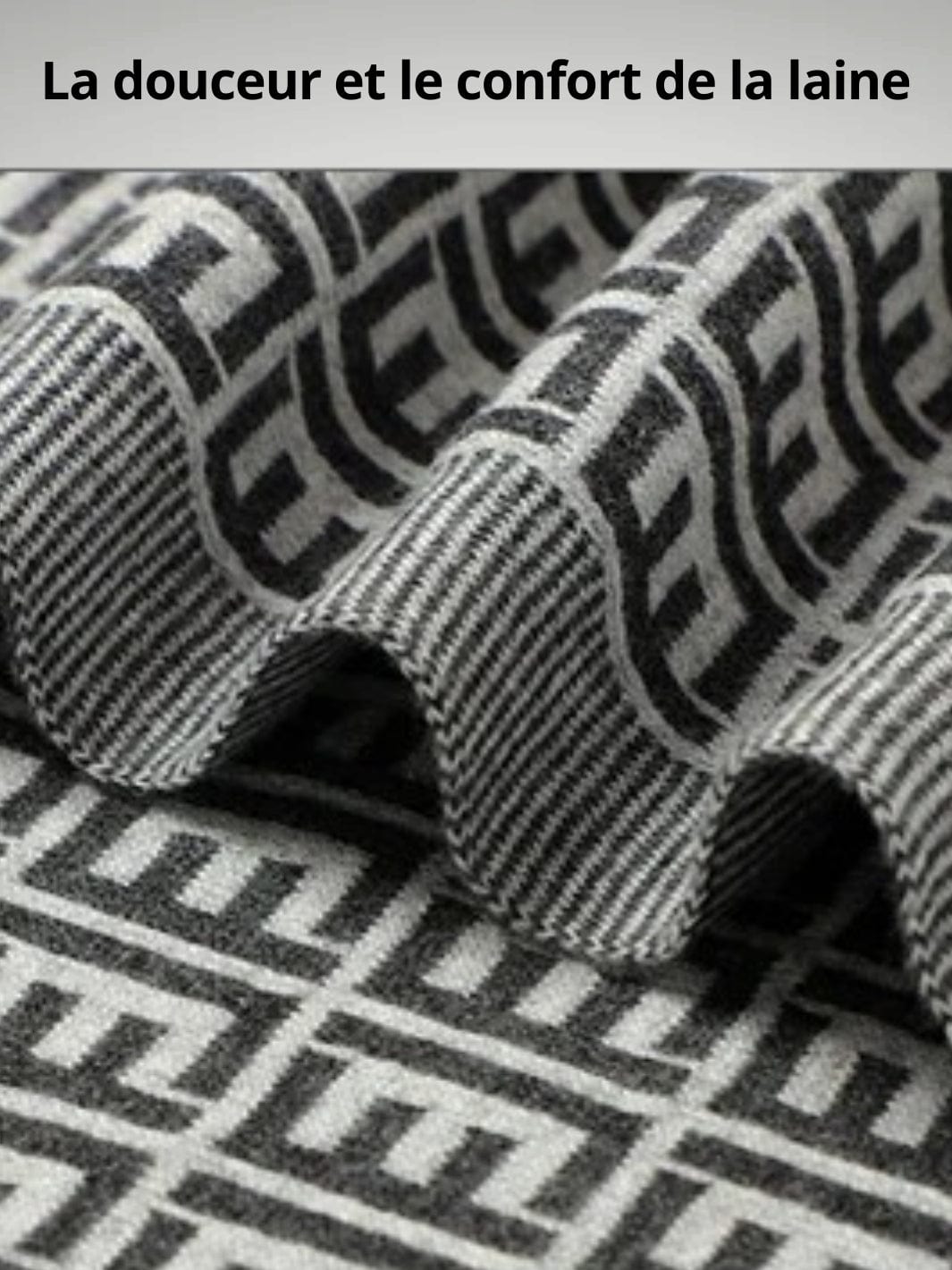 Plaid bebe chaud | noir