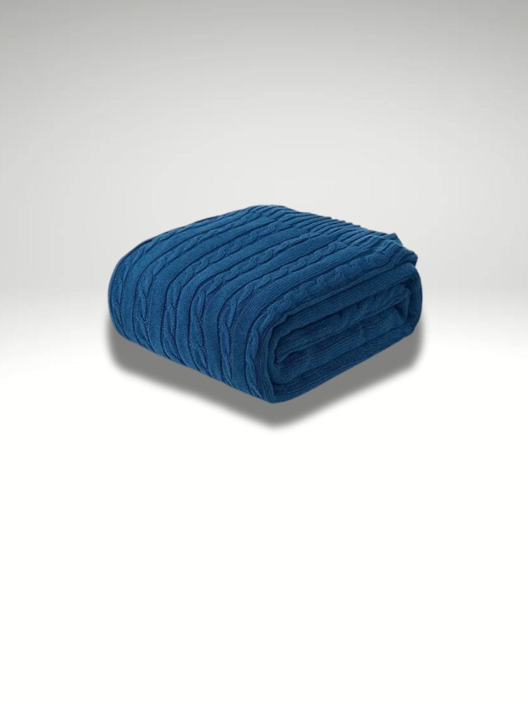 Plaid bleu petrole Bleu pétrole / 110x180cm