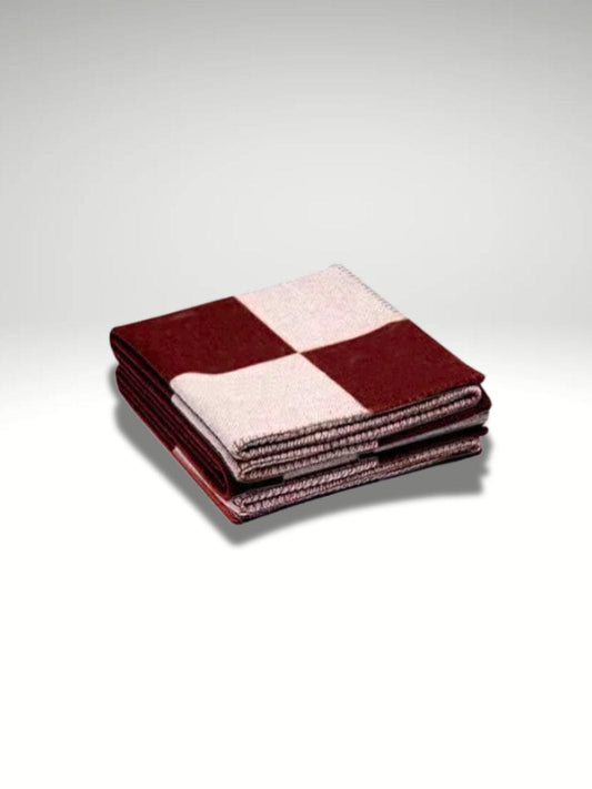 Plaid rouge bordeaux Rouge Intense