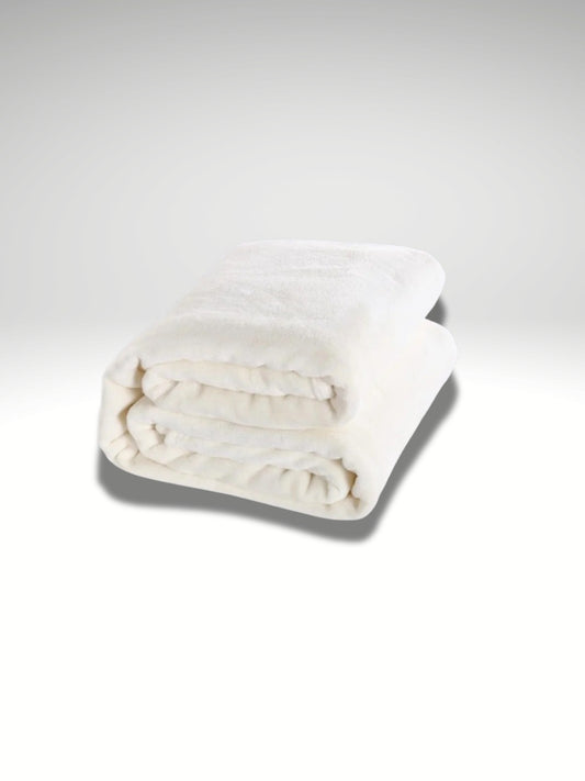Plaid polaire blanc