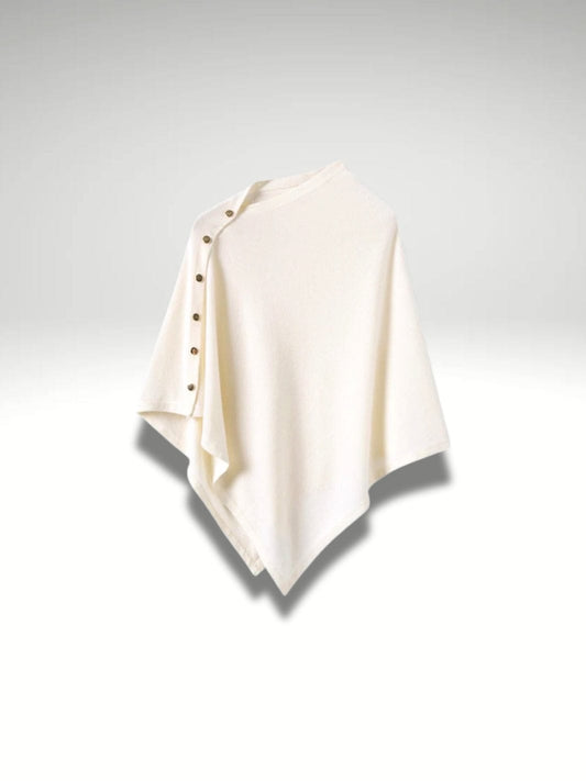 Poncho Plaid | Blanc Blanc