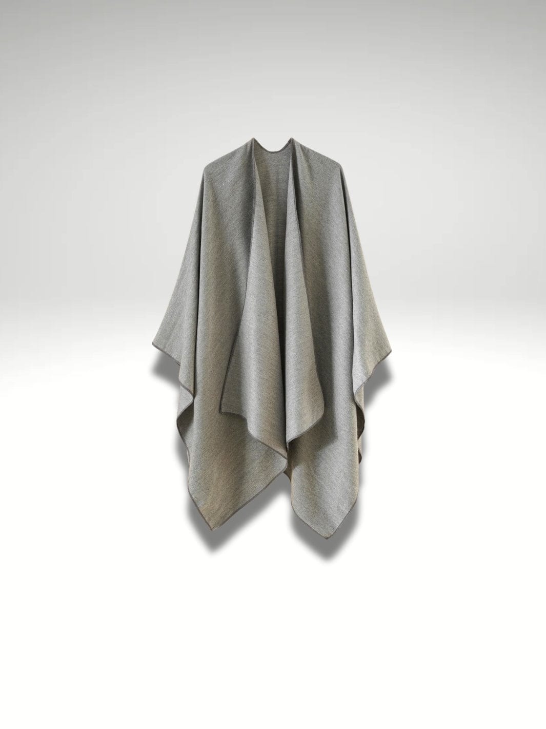Poncho Plaid | Gris clair Gris clair