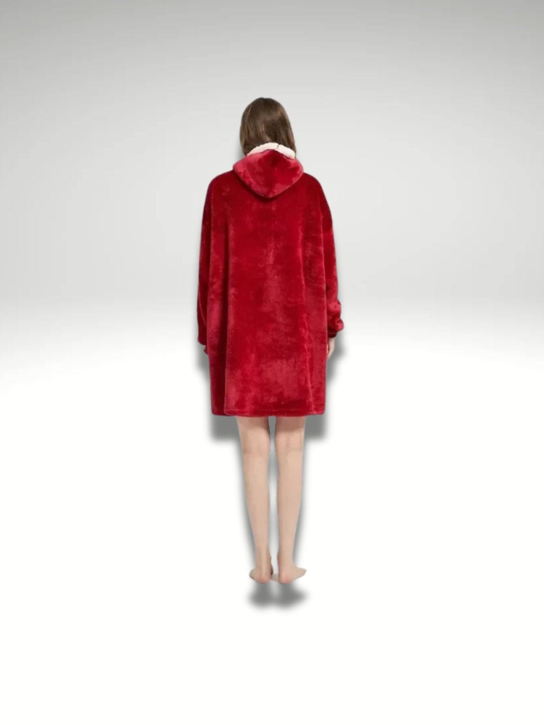 Pull sweat plaid femme Rouge V2