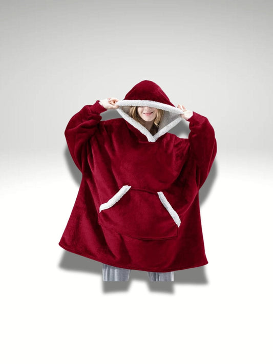 Sweat plaid rouge Rouge fusion